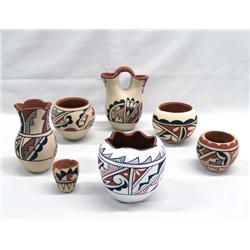 Native American Jemez Pottery Signed By Artists