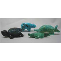 Native American Zuni Animal Fetishes.