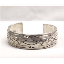Native American Navajo Silver Bracelet