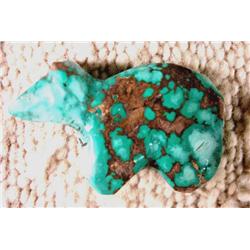 Vintage Native American Zuni Turquoise Bear Fetish