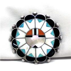 Native American Zuni SunFace Pin