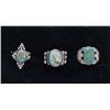 Image 1 : Vintage Native American Turquoise and Silver Rings
