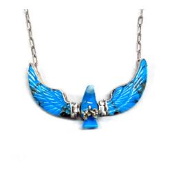 Native American Navajo Carved Turquoise Necklace