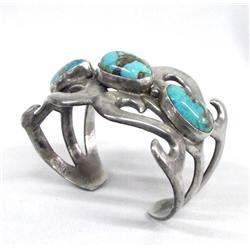 Native American Navajo Sandcast Bracelet