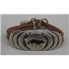 Image 4 : 1994 Wolf Bracelet On Leather Band