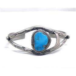 Vintage Native American Navajo Turquoise Bracelet