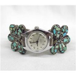 Native American Navajo Turquoise Watch Bracelet