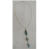 Image 2 : Native American Navajo Silver Turquoise Necklace