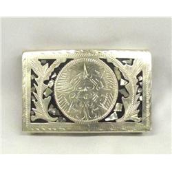Mexican Alpaca Silver Belt Buckle