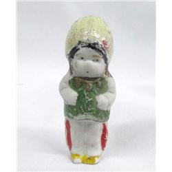 Japanese Bisque Figure of Native American Child.