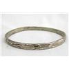 Image 1 : Sterling 925 Floral Design Bangle Bracelet.