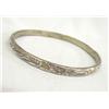 Image 3 : Sterling 925 Floral Design Bangle Bracelet.
