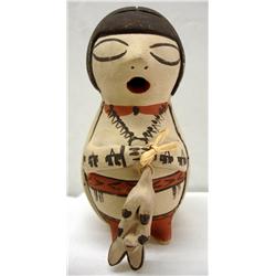 Native American Cochiti Pottery Doll by Trujillo