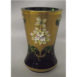 Bohemian Glass Vase.