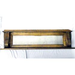 Antique Tiger Oak Side Board With Mirror