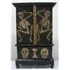 Image 1 : Mexican Wooden Cabinet,Day of the Dead Theme.