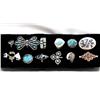 Image 1 : Native American Turquoise and Silver Rings