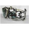 Image 3 : Native American Navajo Sandcast Bracelet by Perry