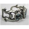 Image 4 : Native American Navajo Sandcast Bracelet by Perry