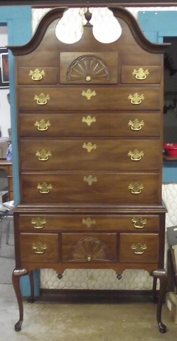 Queen Anne Style High Boy Dresser Must Pick Up