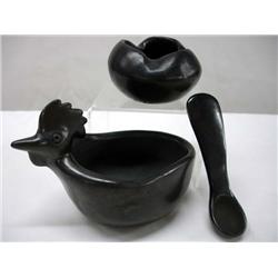 Oaxacan Black Chicken Bowl & Spoon Set