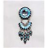 Image 1 : Native American Zuni Sterling Sunface Pin/Pendant