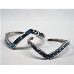1940's Native American Zuni Inlay Bracelets
