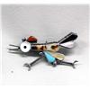Image 1 : Native American Zuni Inlay Roadrunner Pin/Pendant