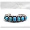 Image 1 : Native American Navajo Silver Turquoise Bracelet