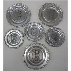 Fox River Valley Kennel Pewter Sandcast Plates