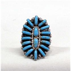 Native American Zuni Petit Point Ring