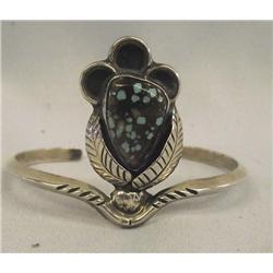 Native American Navajo Silver Turquoise Bracelet