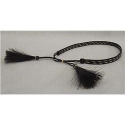 Cowboy Hatband With Horsehair Tassels