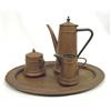 Image 2 : Antique German Copper Colored Coffee Serving Set