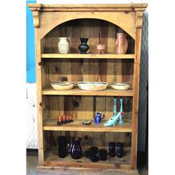Handcrafted Mexican Bookcase MUST BE PICKED UP