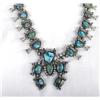 Image 1 : Native American Navajo  Squash Blossom Necklace
