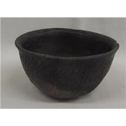 Prehistoric Mimbres Black Helmet Bowl