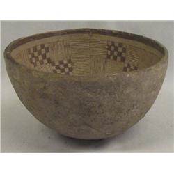 Prehistoric Mimbres Checkered Flag Bowl