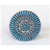 Image 1 : Native American Navajo Turquoise Cluster Pin/Penda
