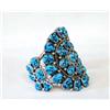 Image 2 : Native American Navajo Turquoise Cluster Bracelet