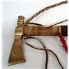 Image 3 : Miniature Beaded Brass Tomahawk/Pipe