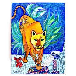 Original painting by Kills Thunder, Mystic Cougar