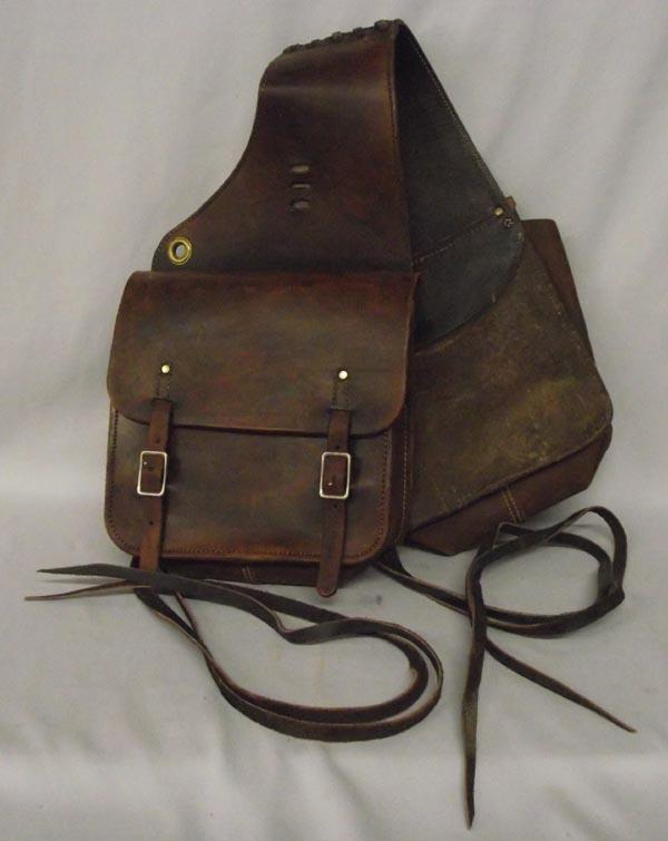 Leather Western Saddle Bags.