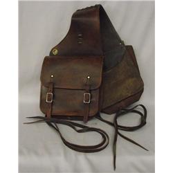 Leather Western Saddle Bags.