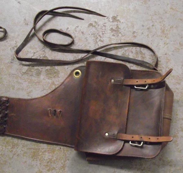 Leather Western Saddle Bags.