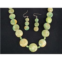 Native American Navajo Necklace and Earrings