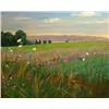 Image 1 : Anne Boysen, Clover Field, Signed Oil on Canvas