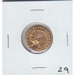 $2.5 GOLD INDIAN QUARTER EAGLE 1925 D
