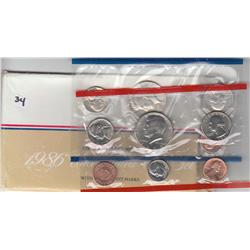 1986 UNC COINS SET P AND D
