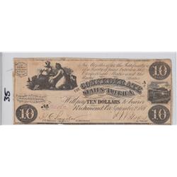 $10 CONFEDERATE NICER DATE 1861